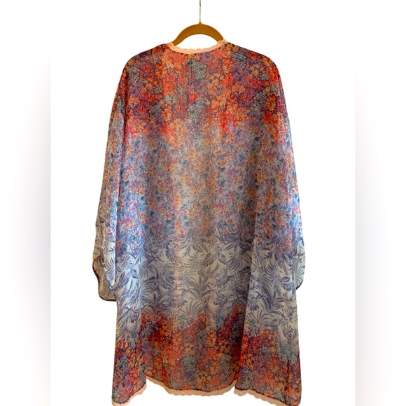 Victoria Secret Sheer Kimono with Lace Edging NWT - Picture 4 of 8